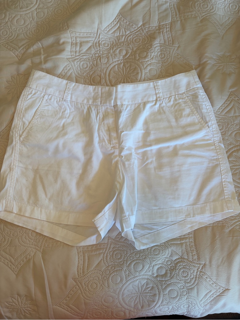 J. Crew White Cotton Shorts